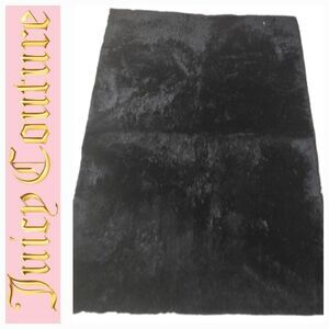 Juicy Couture Home Plush Accent  Rug- Black